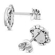 Turquoise Sterling Silver Stud Earrings, e371 